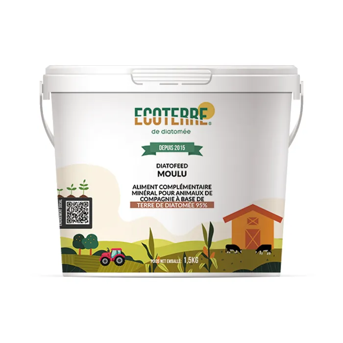 Seau terre de diatomée 1.5kg